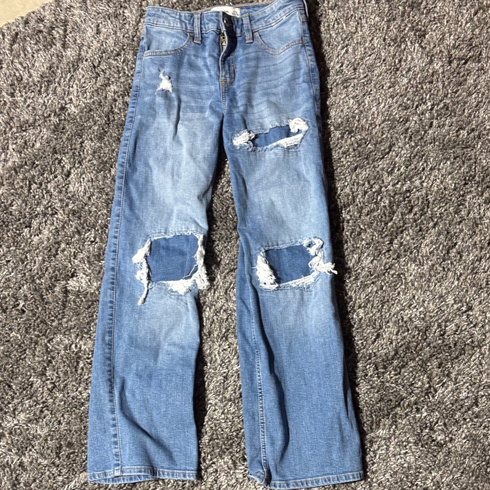 Abercrombie Kids Light Blue High Rise Jeans